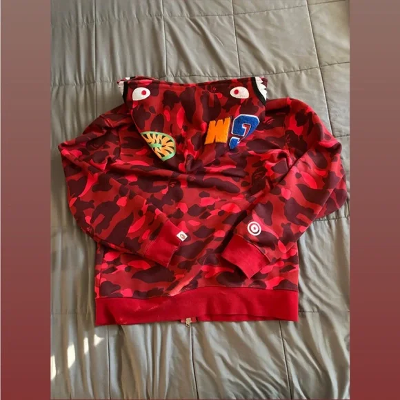 Red bapsta hoodie